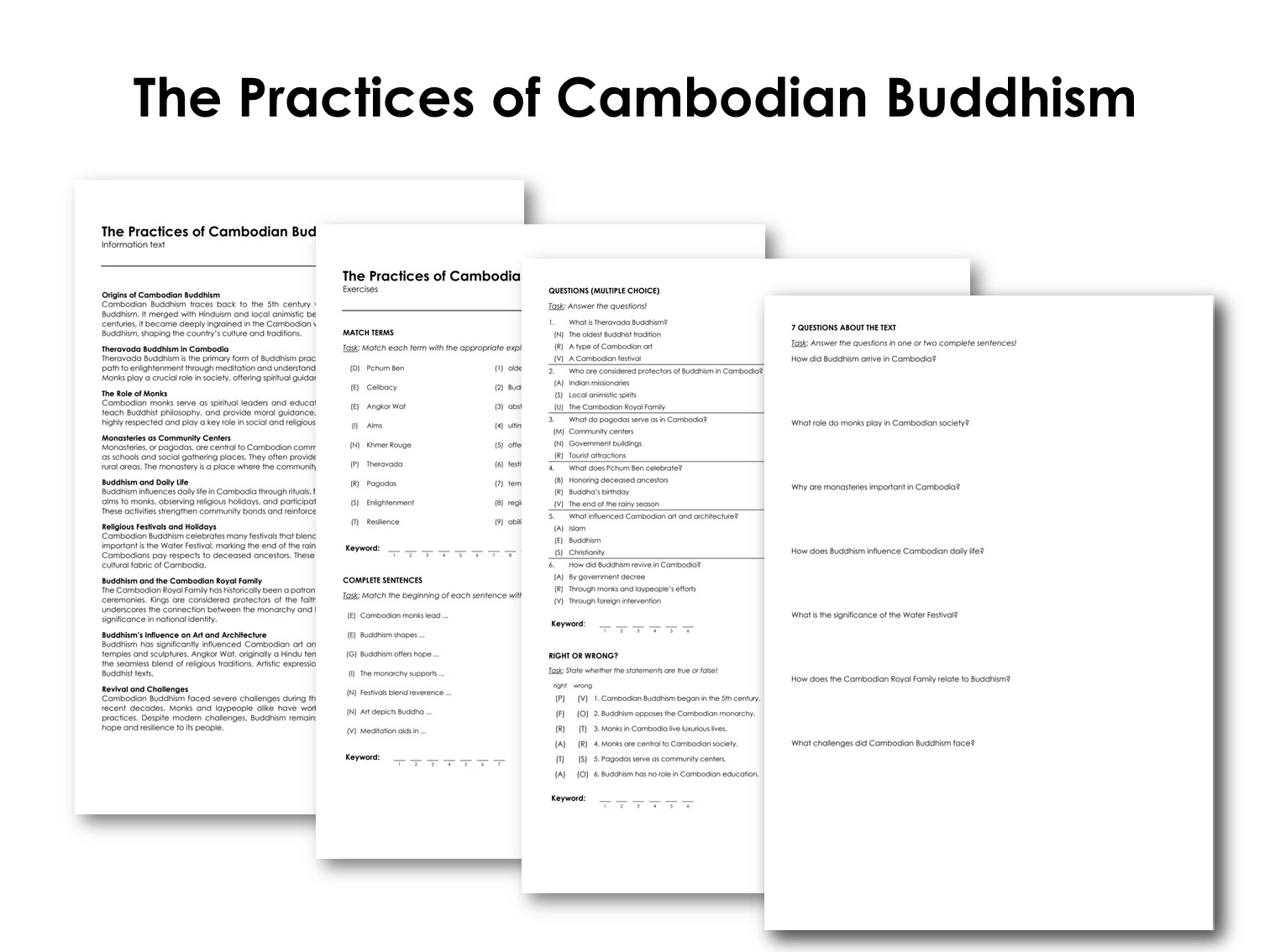 The Practices of Cambodian Buddhism