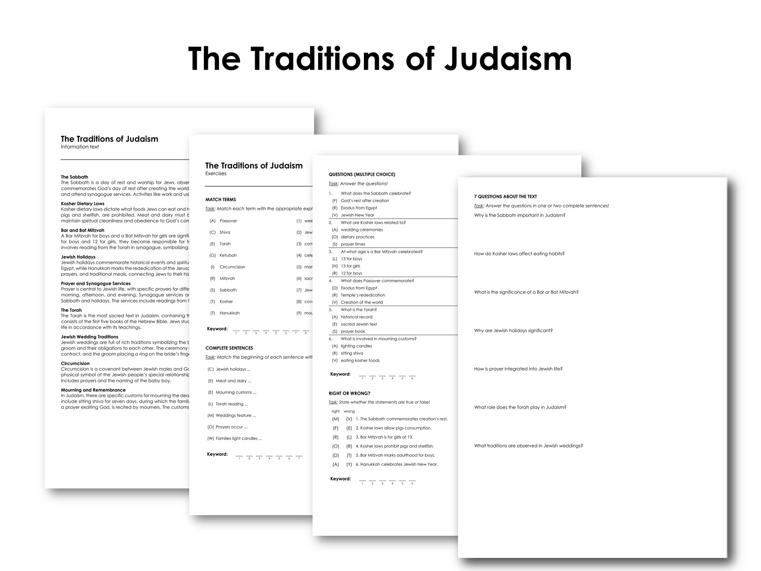 The Traditions of Judaism