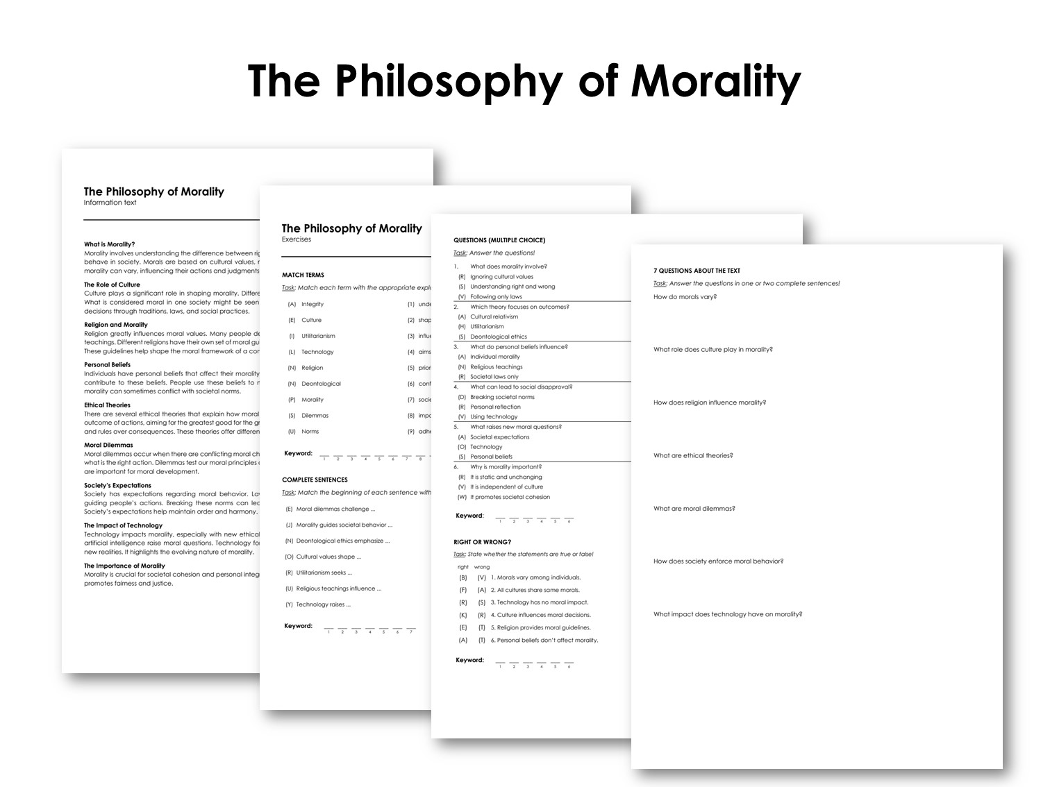 The Philosophy of Morality