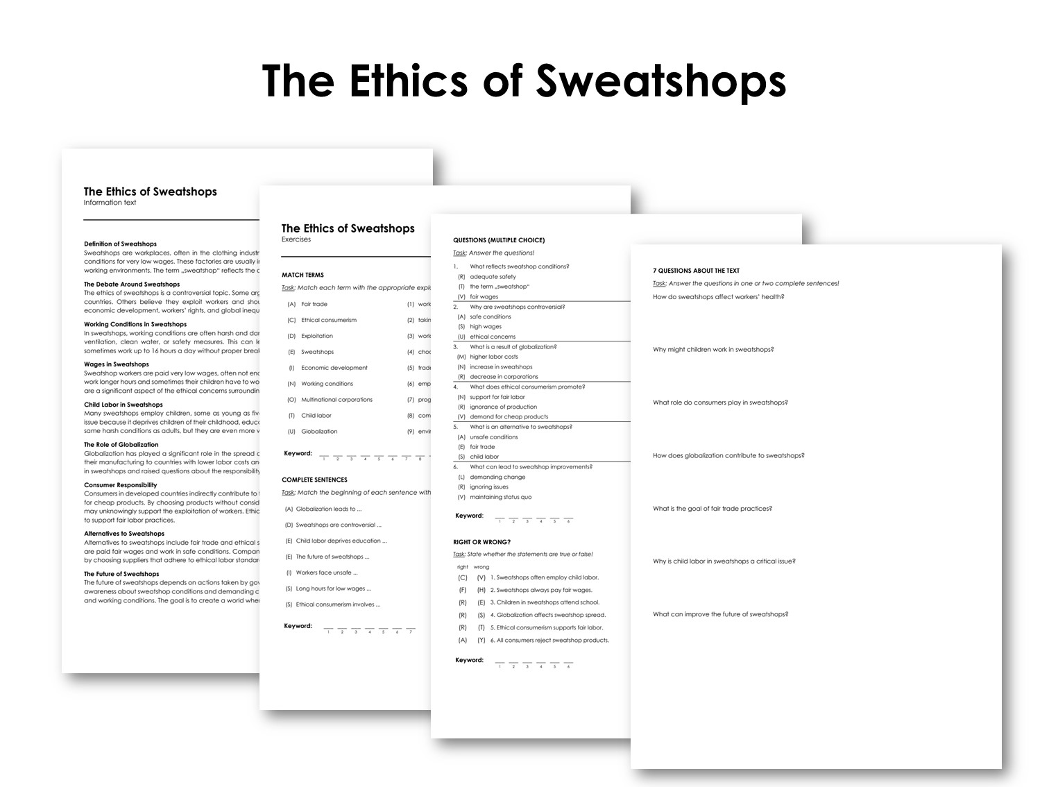 The Ethics of Sweatshops