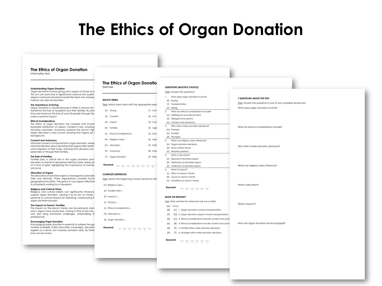 The Ethics of Organ Donation