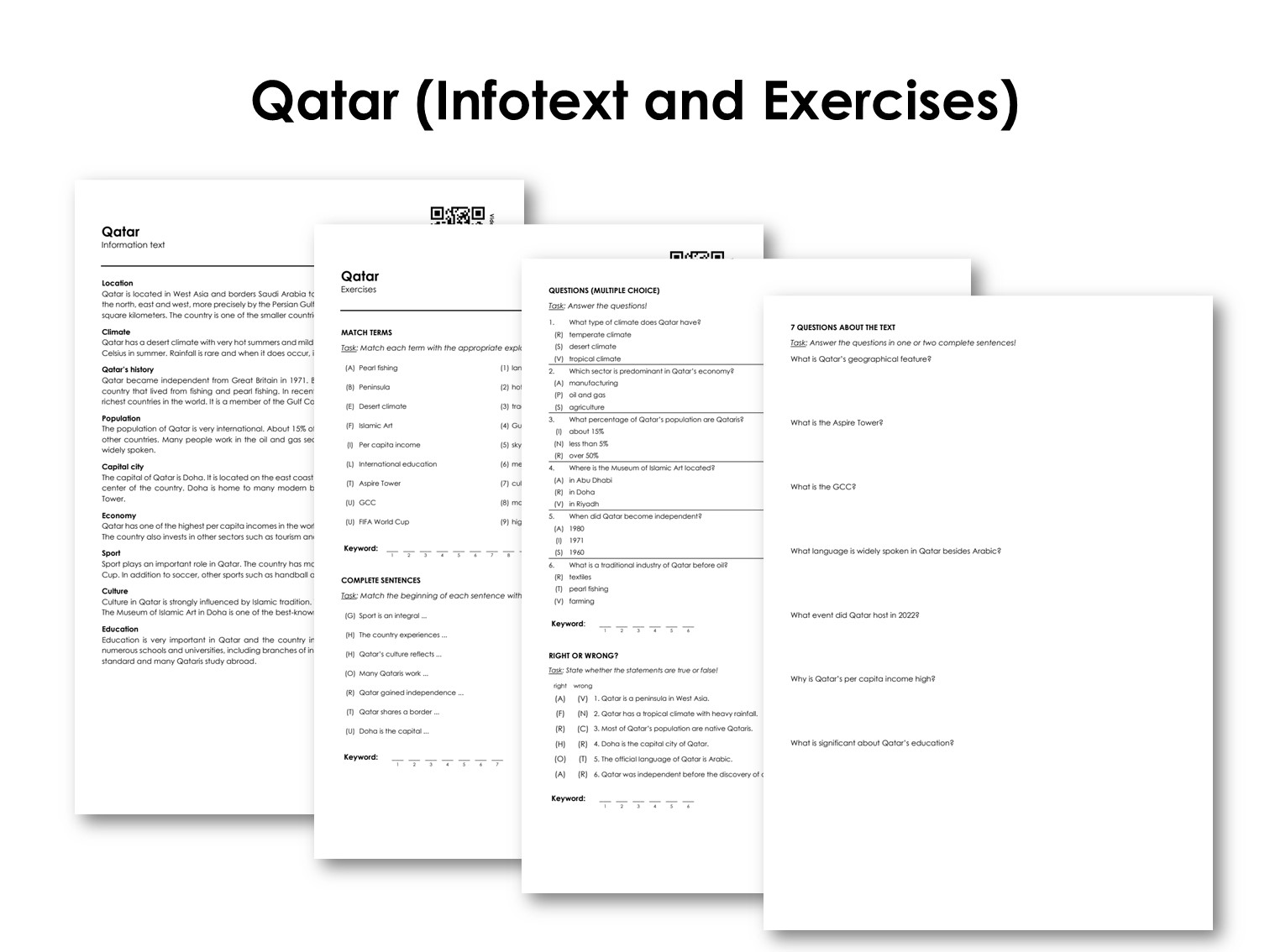 Qatar (Infotext and Exercises)