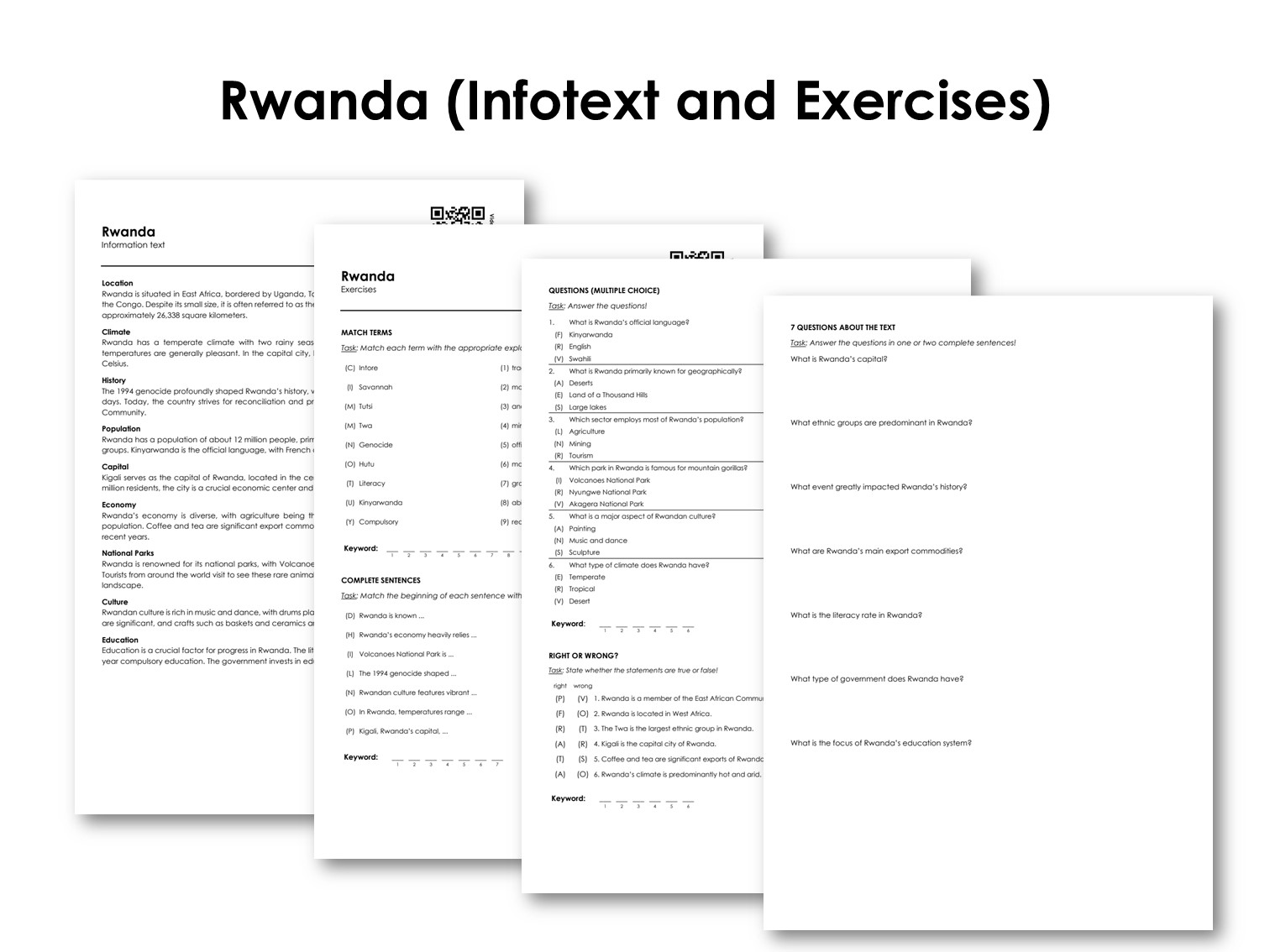 Rwanda (Infotext and Exercises)