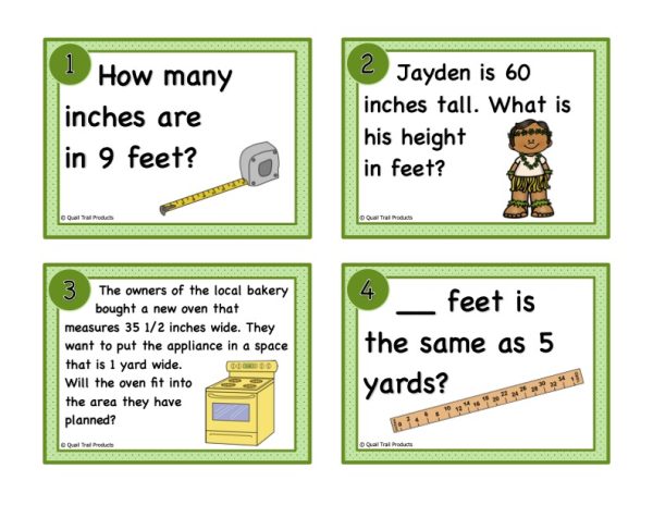 Converting Units of Length Task Cards and Power Point Slides | Made By ...