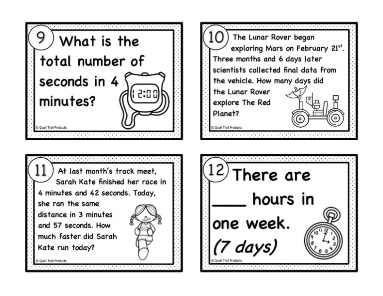 Converting Units of Time Task Cards and Power Point Slides - Made By ...