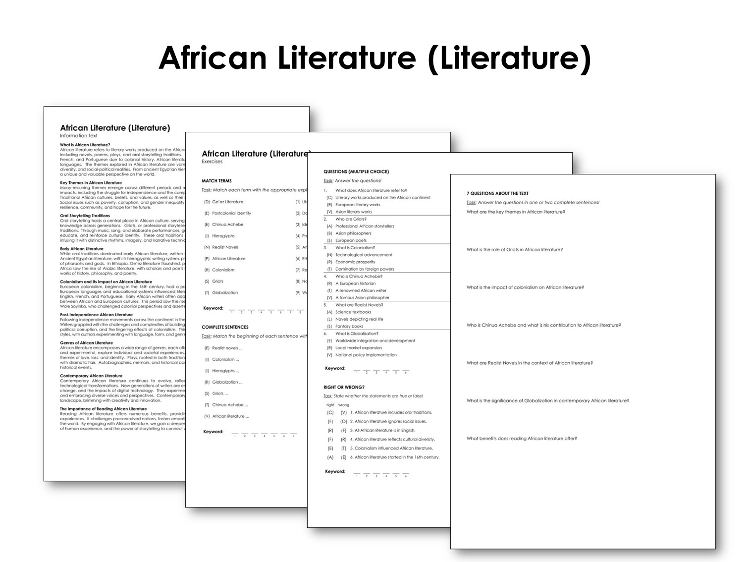 African Literature (Literature)