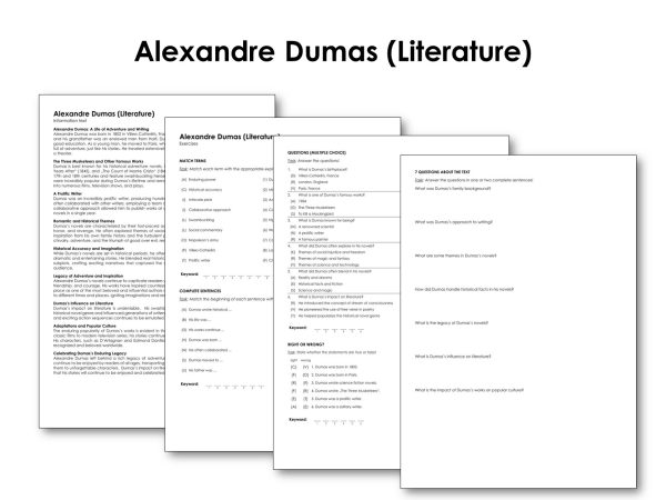 Alexandre Dumas (Literature) | Made By Teachers
