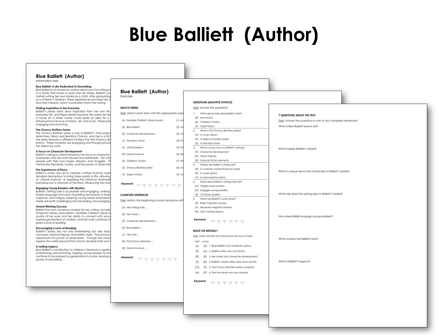 Blue Balliett (Author)