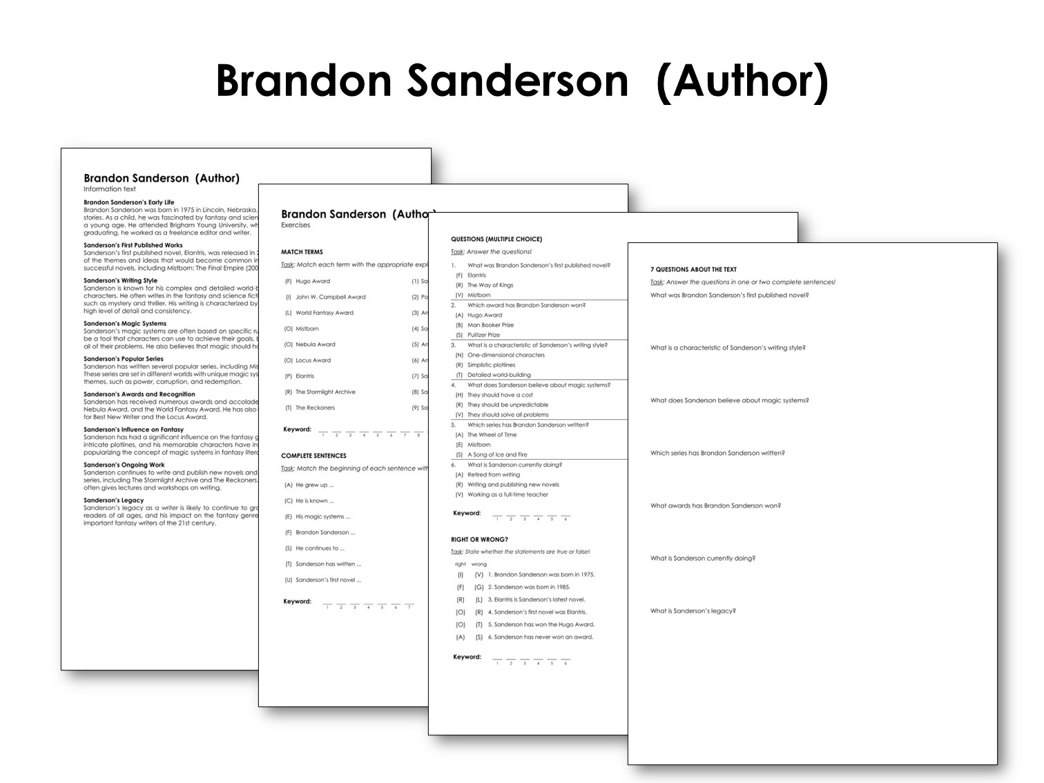 Brandon Sanderson (Author)