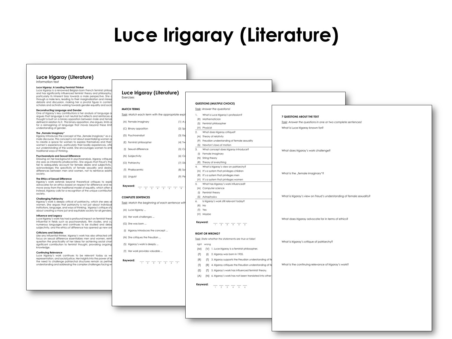 Luce Irigaray (Literature)