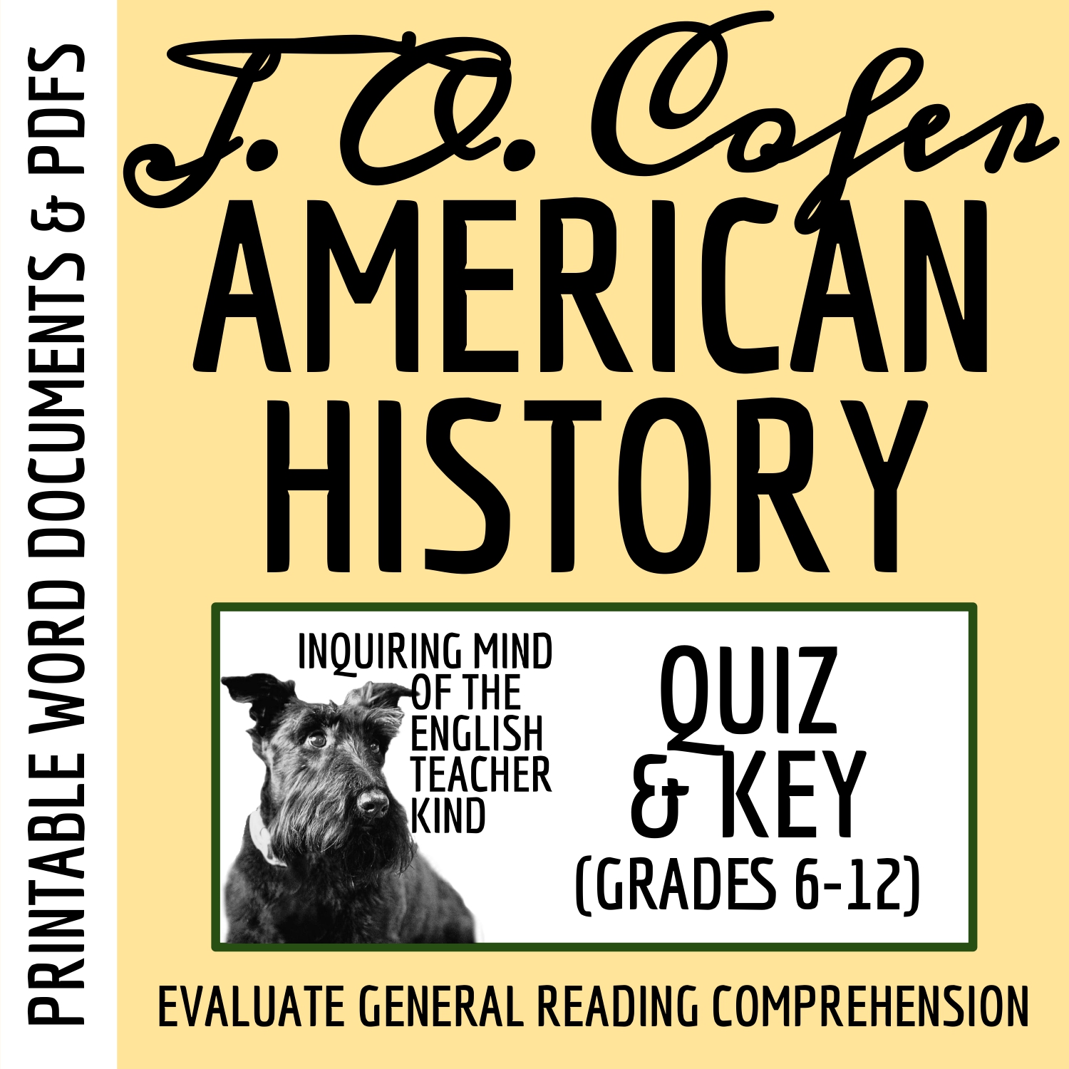 "American History" by Judith Ortiz Cofer Quiz and Answer Key