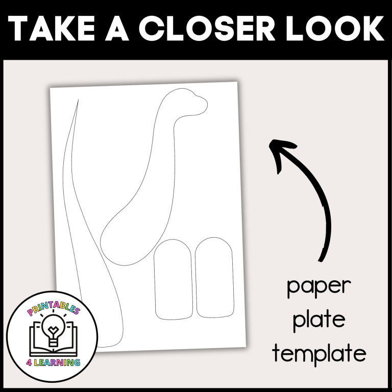 Dinosaur Paper Plate Craft with Visual Directions | Made By Teachers