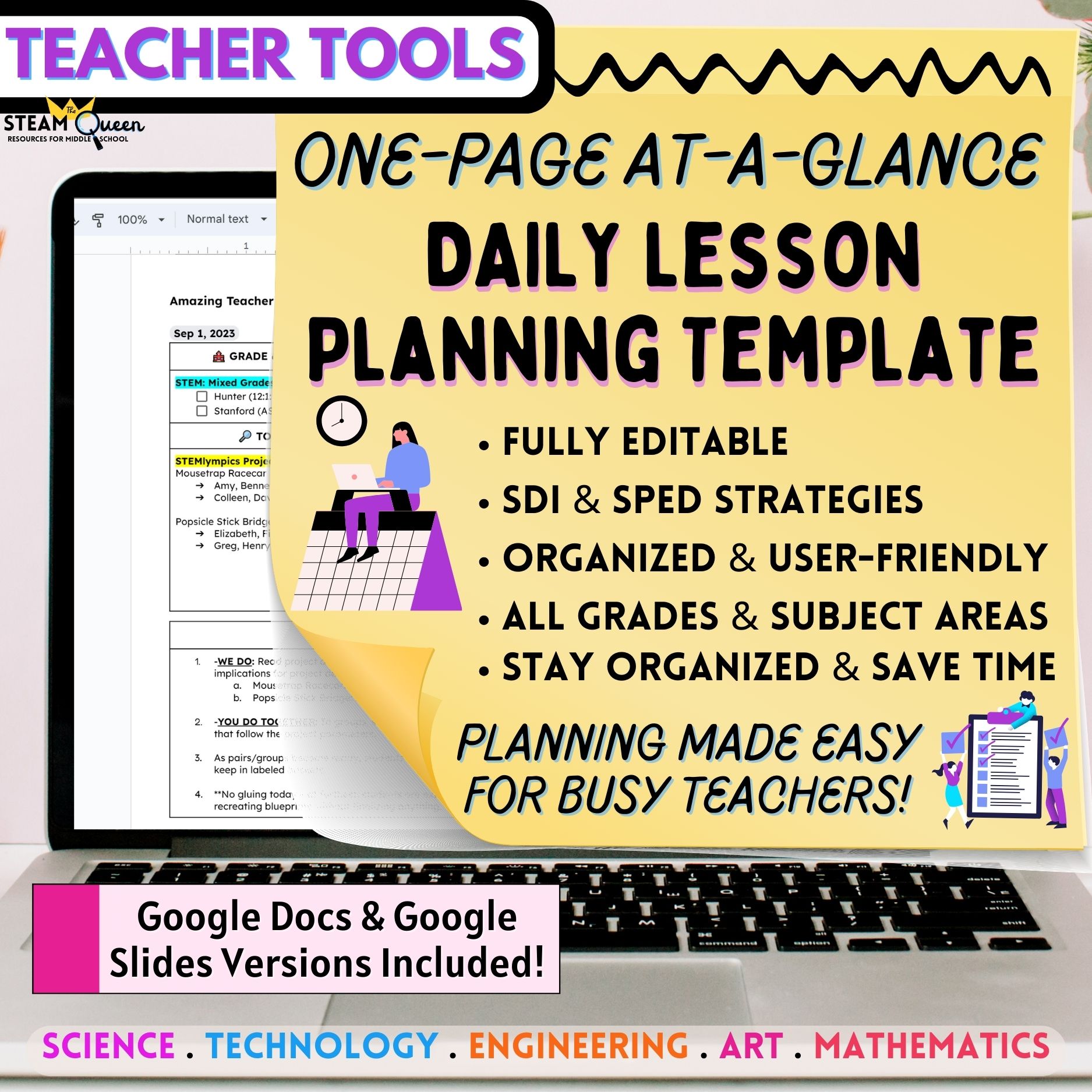 Daily Lesson Planner Template: Stay Organized and Streamline Your Teaching