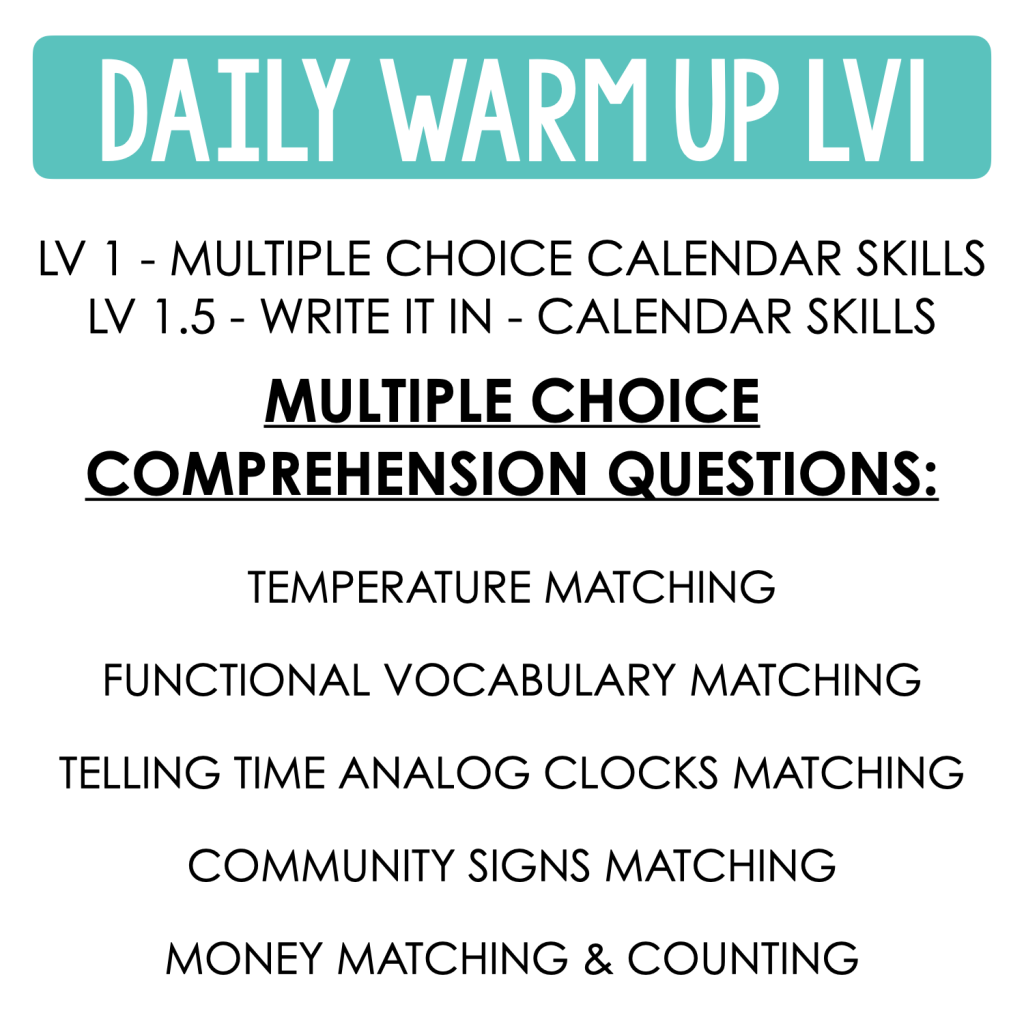 Life Skills Daily Warm Up Worksheets BUNDLE - Made By Teachers