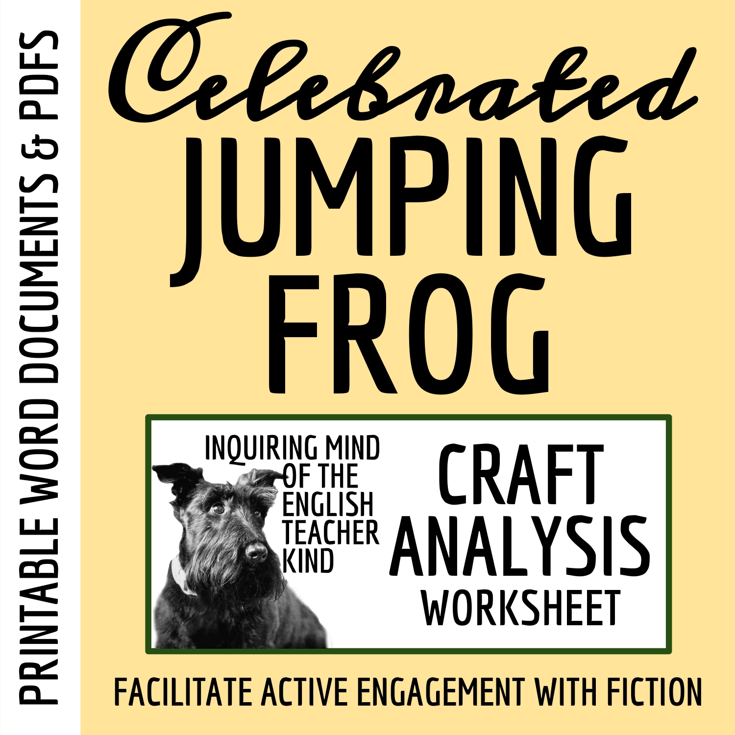 "Celebrated Jumping Frog of Calaveras County" Literary Craft Analysis Worksheet