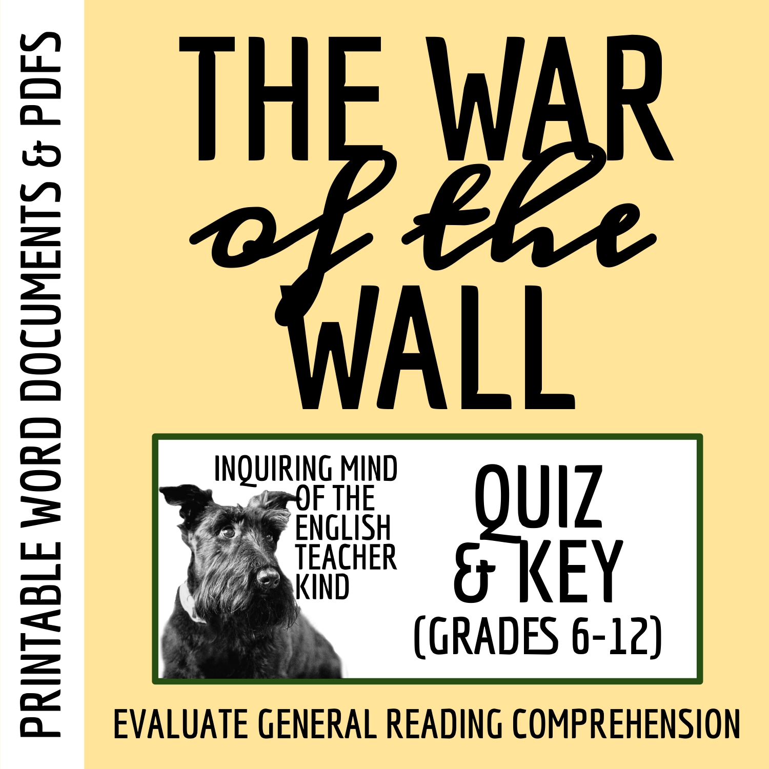 "The War of the Wall" by Toni Cade Bambara Quiz and Answer Key