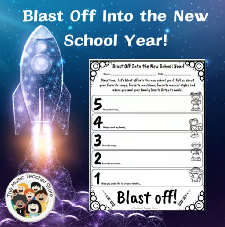 Blast Off Into the New School Year, Getting to know you, back to school activity