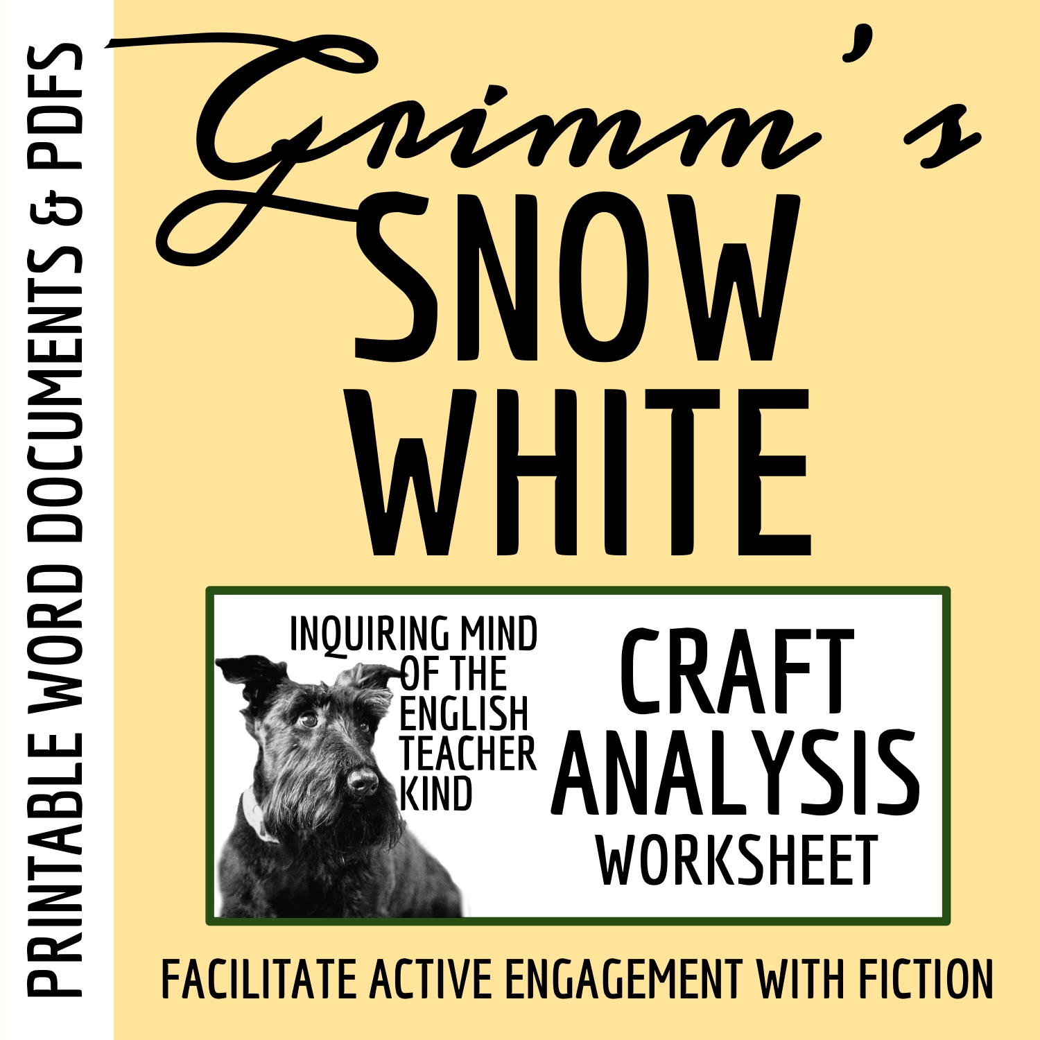 "Snow White and the Seven Dwarfs" Craft Analysis Worksheet