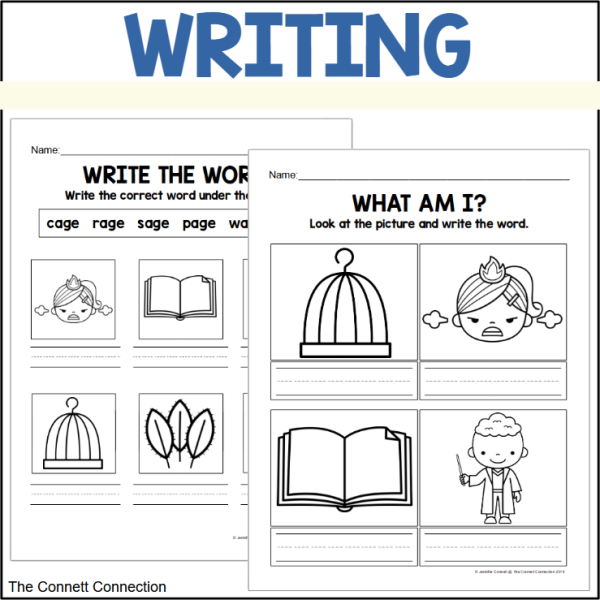 Age Example Words AGE Words CVCe Worksheets | Made By Teachers