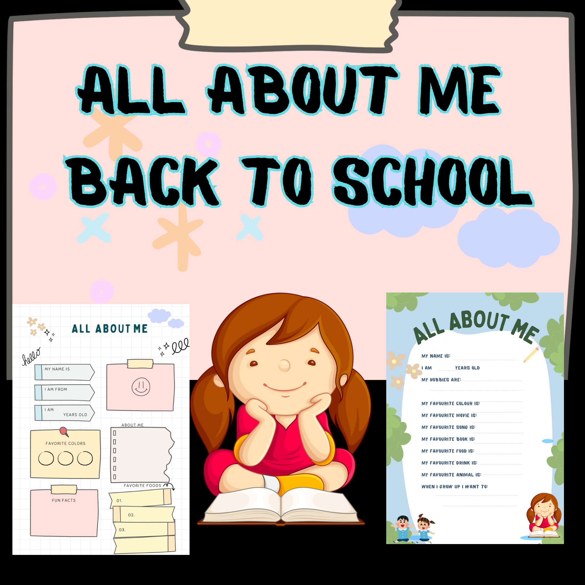 All About Me Unit Back to School Lesson Plans - Activities for Preschool Pre-K