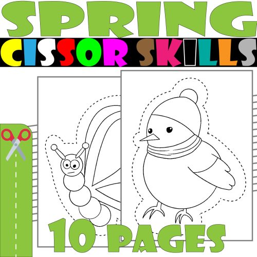 spring Scissor Skills and Coloring , all about spring Scissor Skills ...