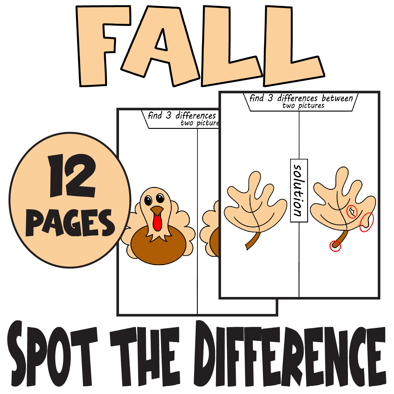 FALL Spot the Difference , all about FALL Spot the Difference Activities
