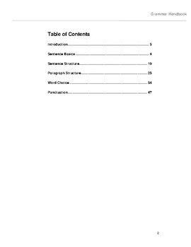 Grammar Handbook - Print & Digital English Grammar 4th to 9 th grade