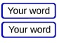 Word-Wall Cards Template