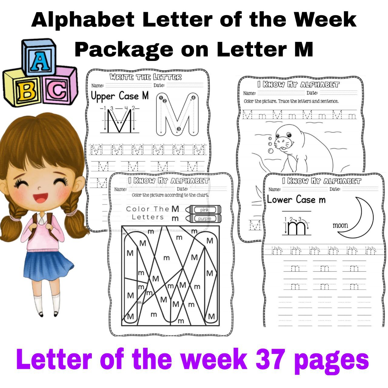 Alphabet Letter of the Week Package on Letter M