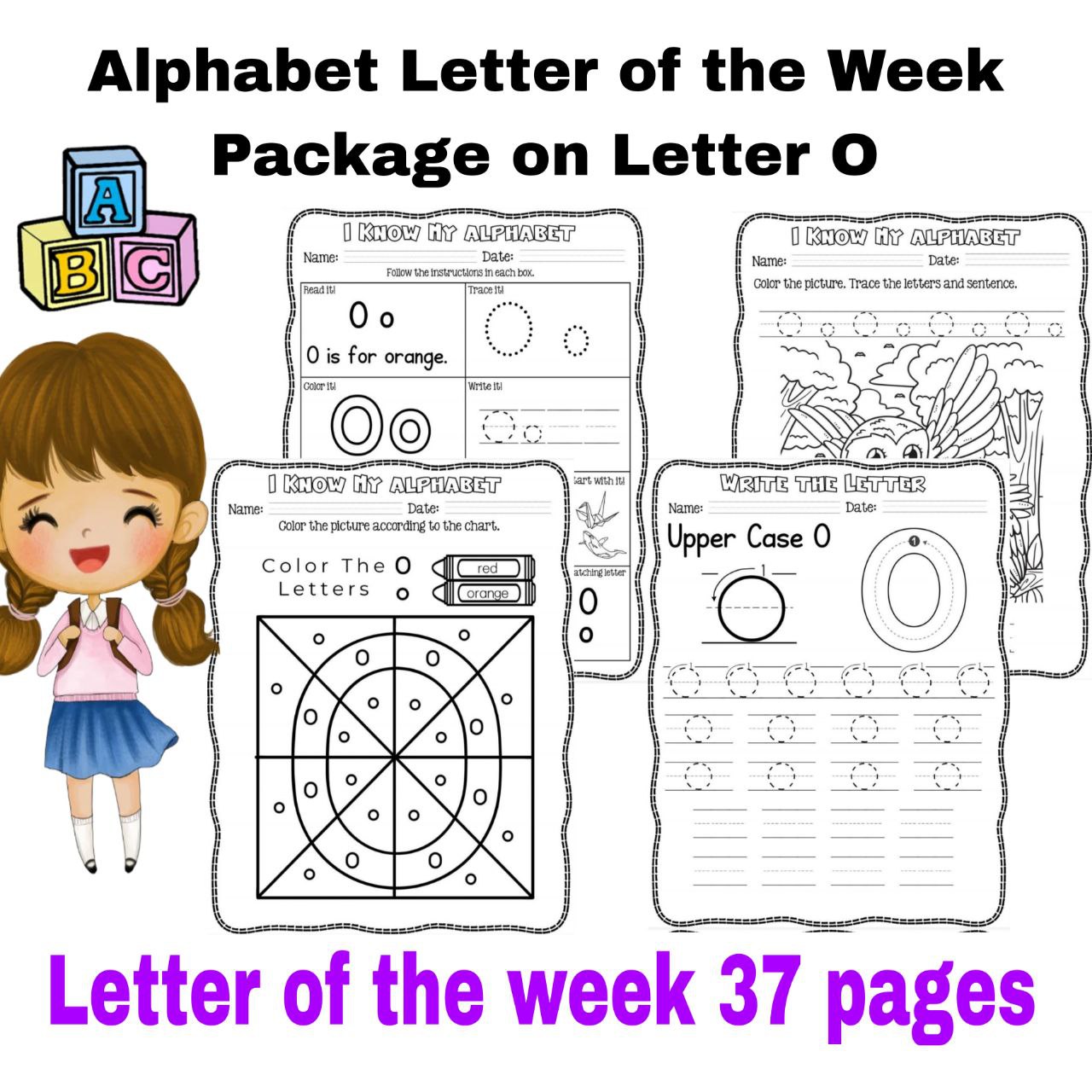 Alphabet Letter of the Week Package on Letter O