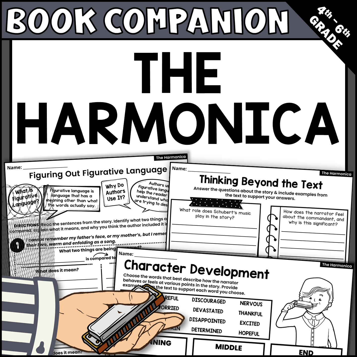 The Harmonica by Tony Johnston Read-Aloud Activities and Book Companion