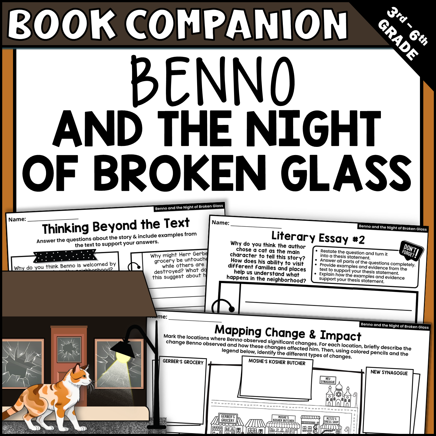 Benno and the Night of Broken Glass Read-Aloud Activities and Book Companion