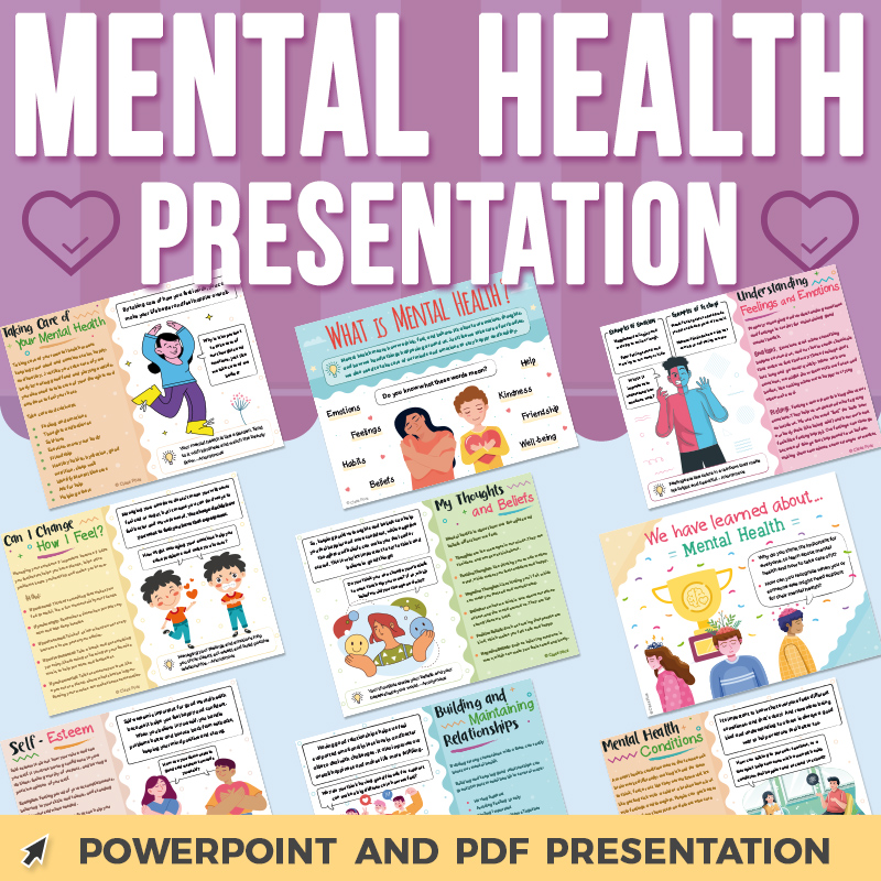 Mental Health PowerPoint Presentation PDF and GS and Reflection and Discussion Q's
