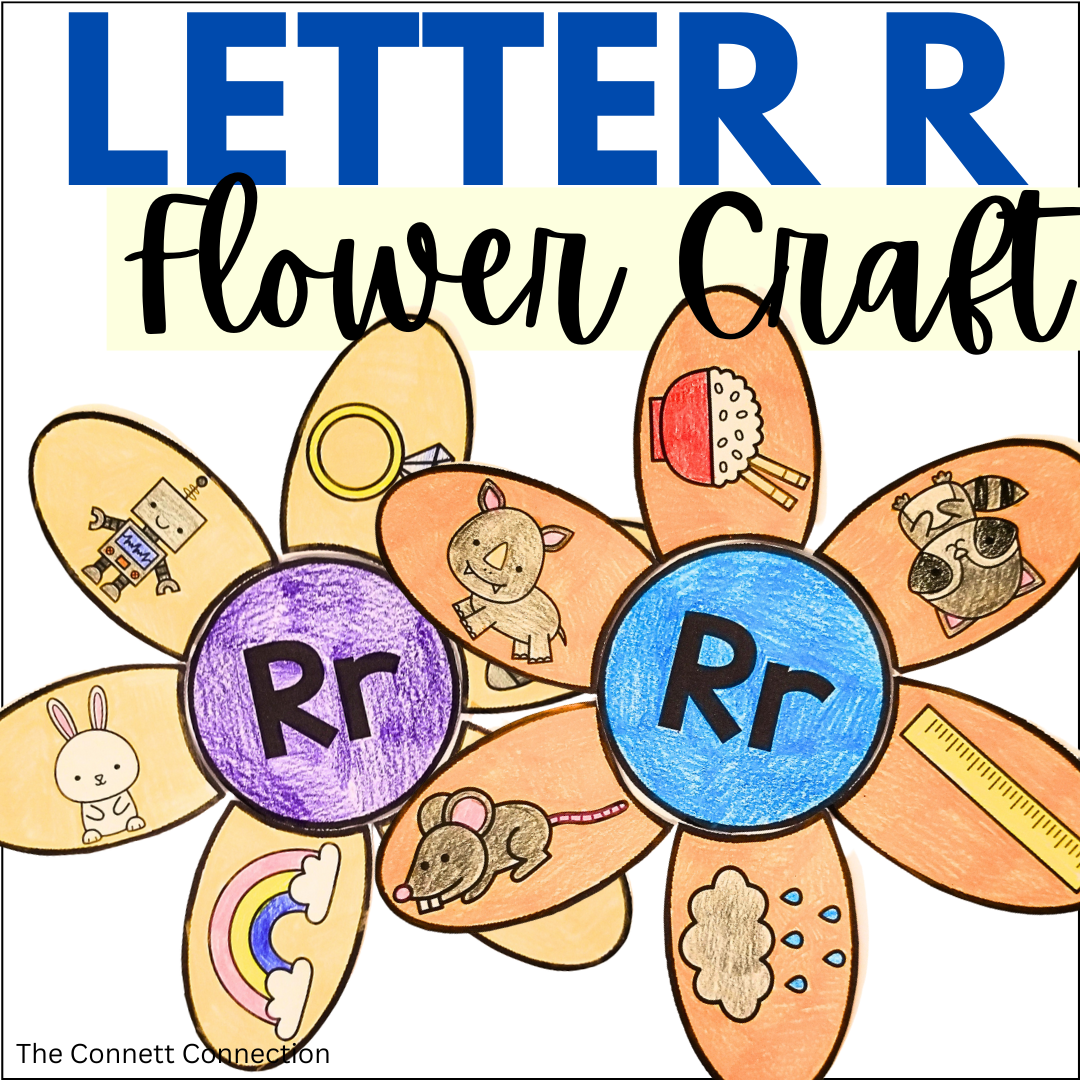 Letter R Flower Craft - A Letter Recognition Craft