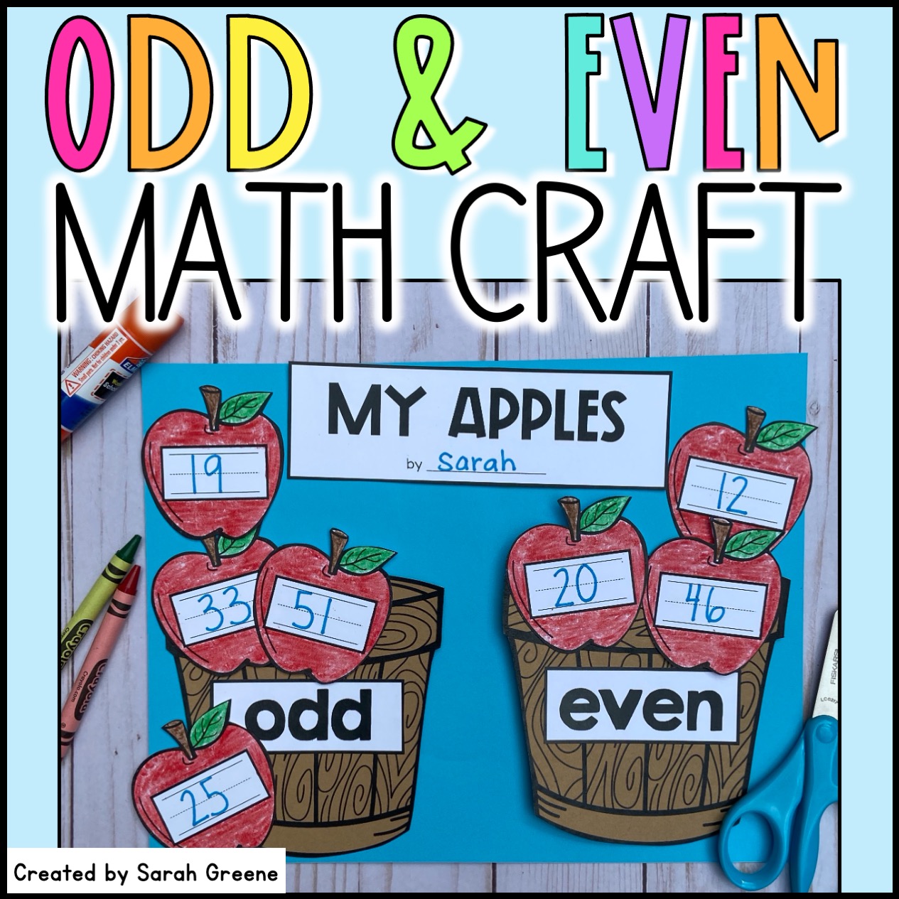 Odd and Even Apples Math Craft