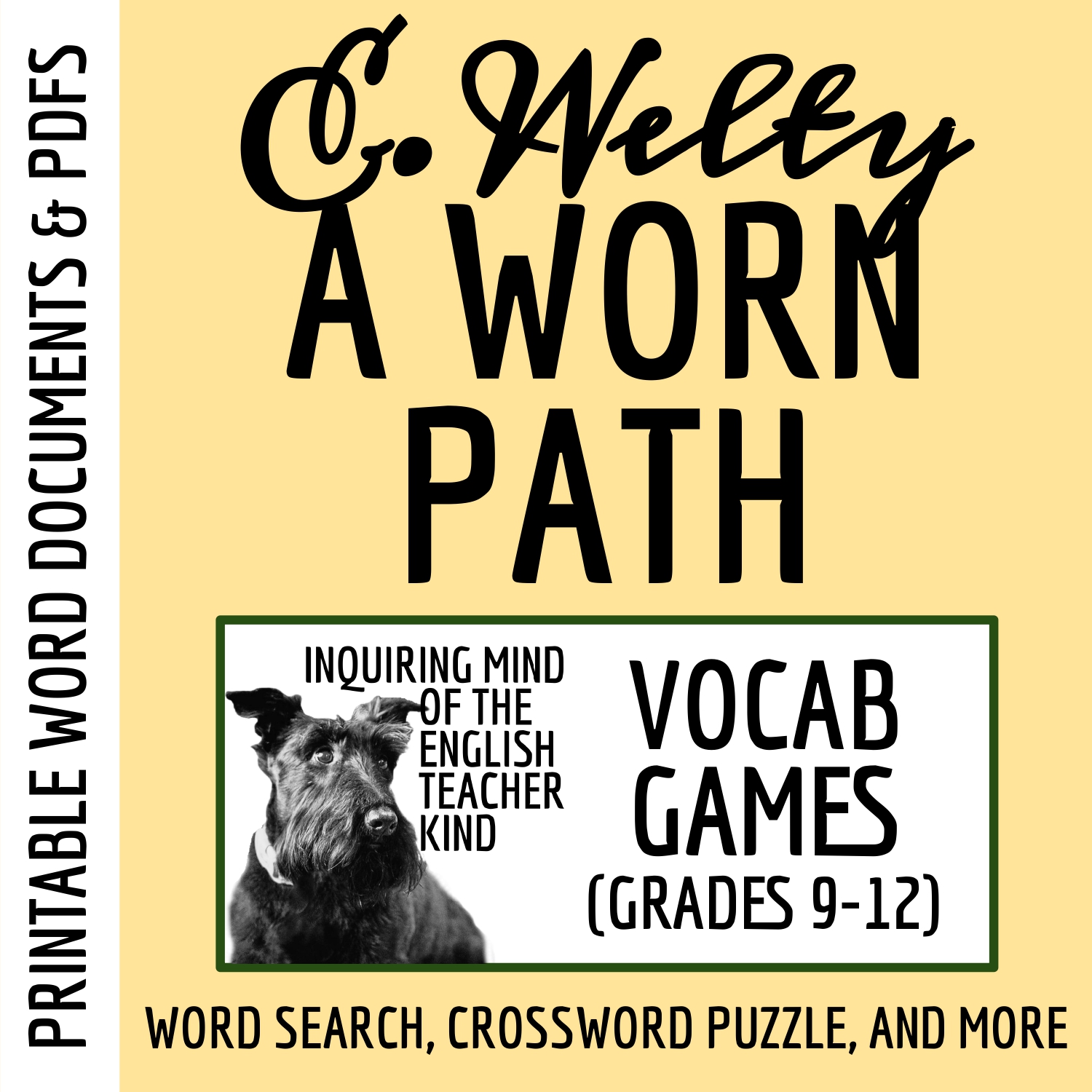 "A Worn Path" by Eudora Welty Vocabulary Games for High School