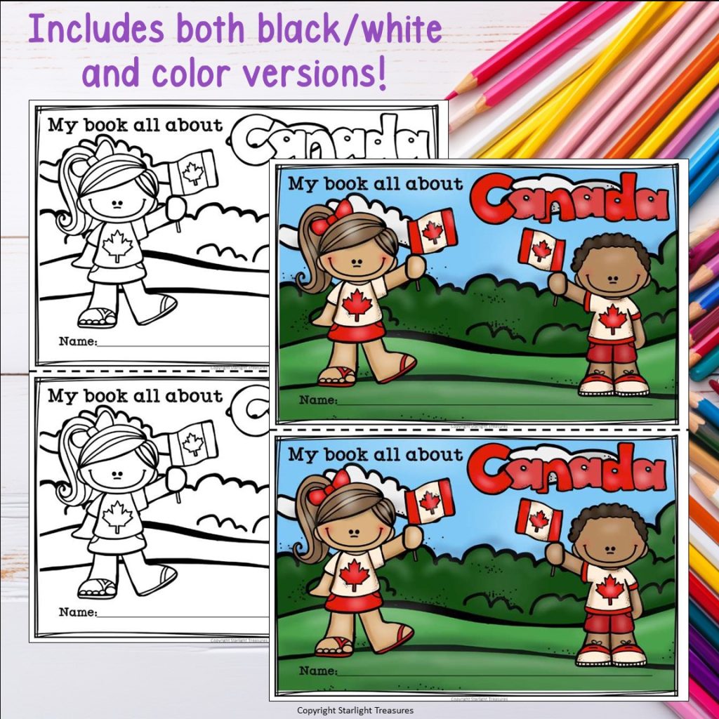 Canada Mini Book for Early Readers - A Country Study - Made By Teachers