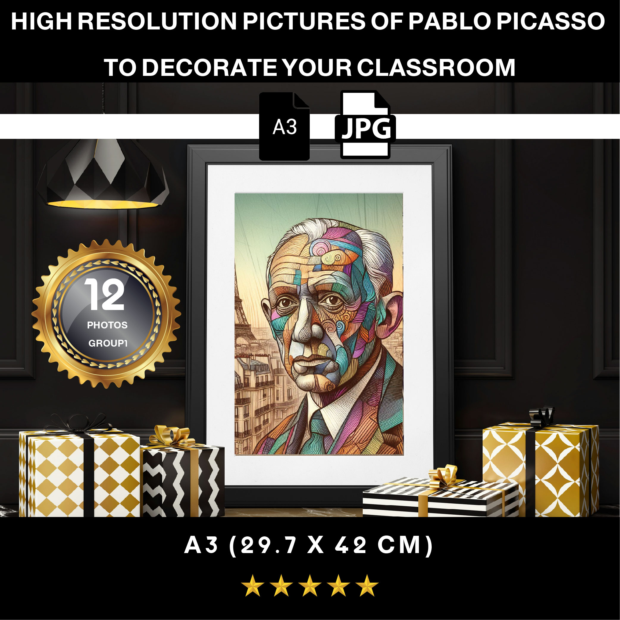 Discover the World of Picasso: A Stunning 12-Photos High-Resolution Art Collection- Group 1