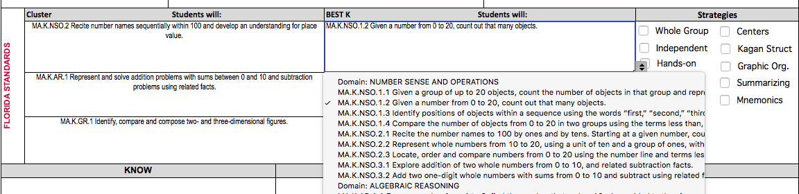 NEW! 2nd GRADE MATH LESSON PLAN FL B.E.S.T. STANDARDS Template: Drop ...