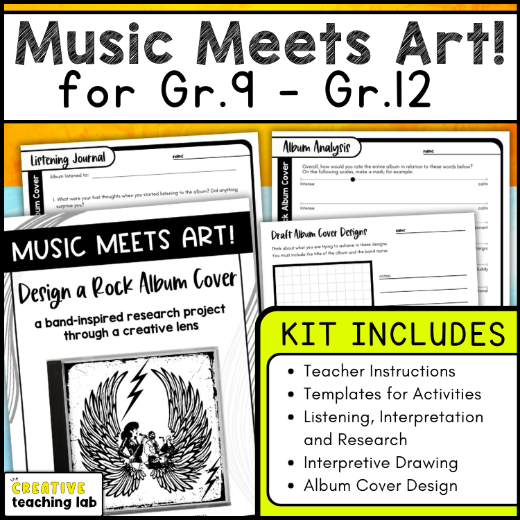 Design a Rock Band Art Cover and Music Album Research Activities