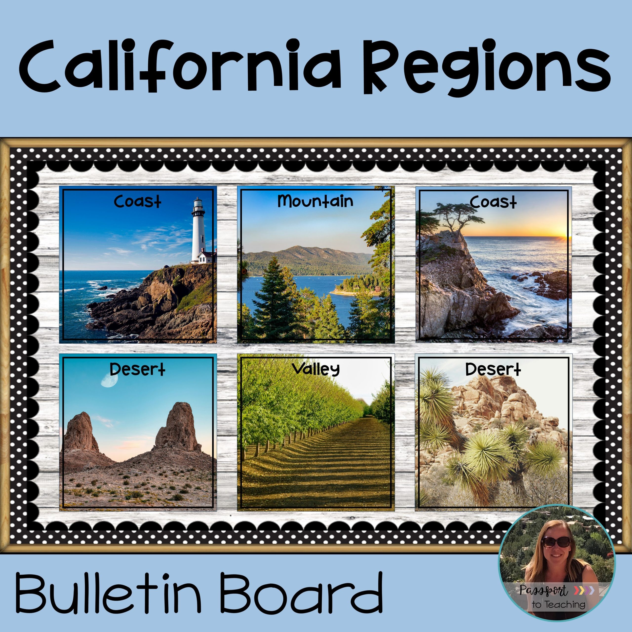 California Regions Bulletin Board - California History Posters