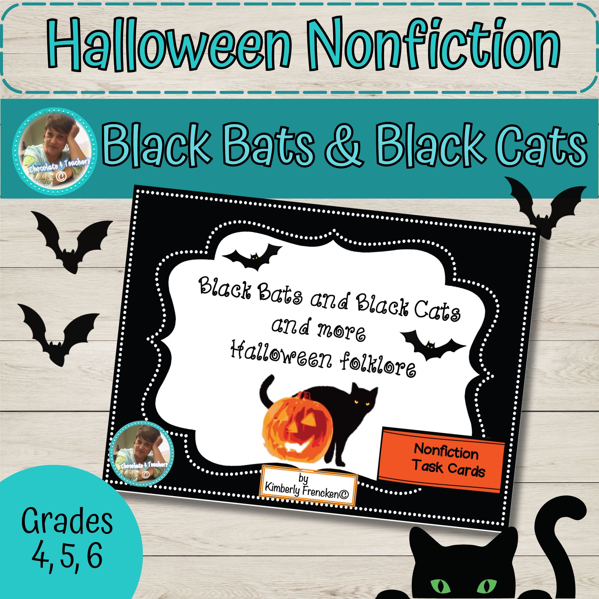 Halloween Folklore Nonfiction Reading Comprehension Task Cards
