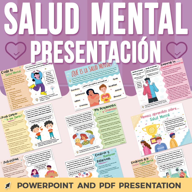 Salud Mental Presentación PowerPoint PDF y GS, Reflection & Discussion Q's