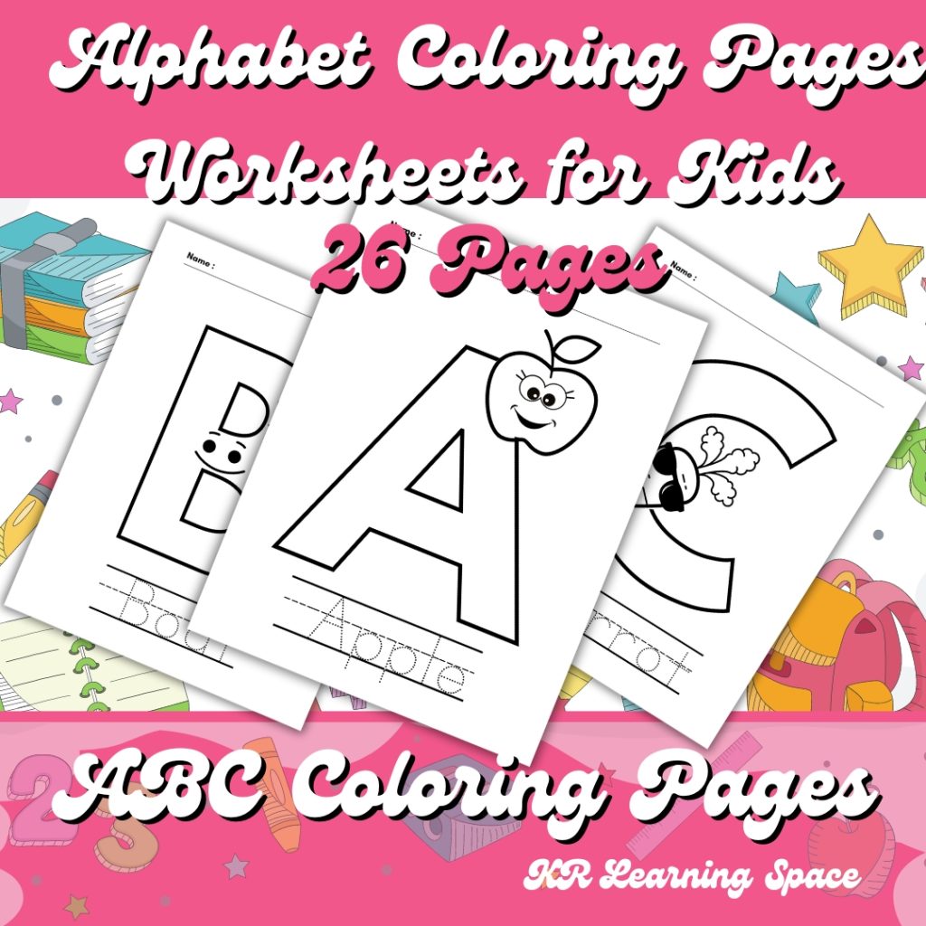 26 Printable Alphabet Coloring Pages Worksheets for Kids: Preschool ...