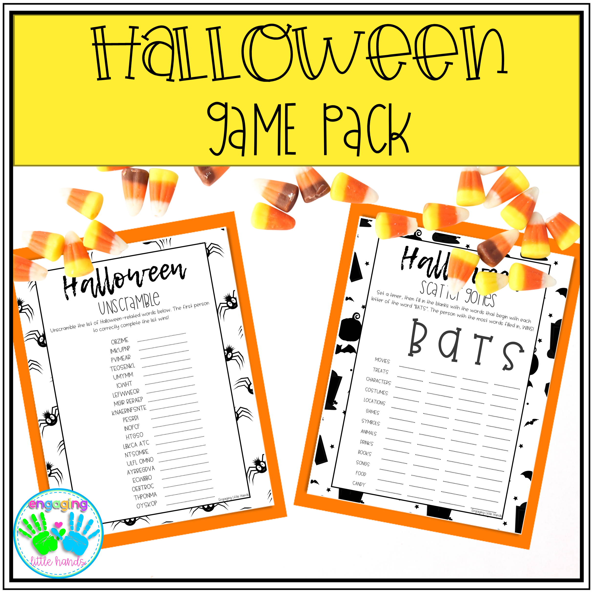 No Prep Halloween Games