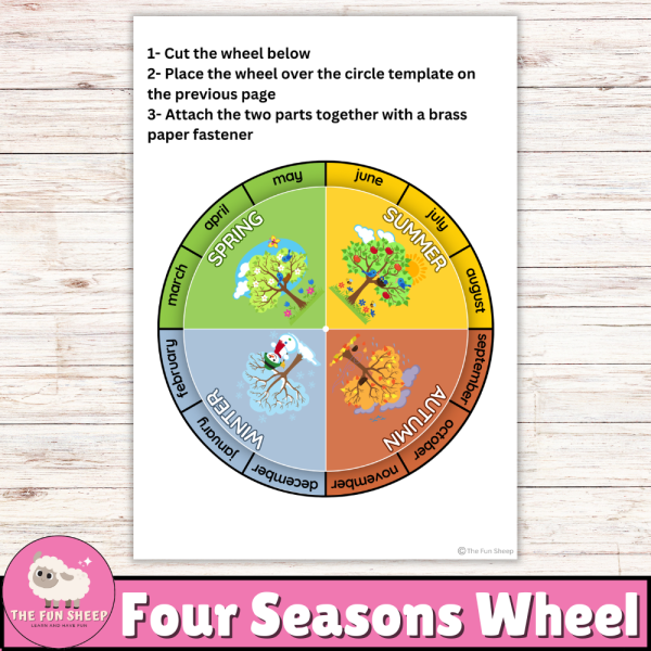 Four Seasons Wheel | Seasons & Months of the Year Circle Time 4 Seasons ...