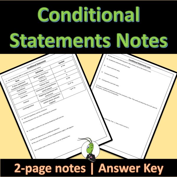 Conditional Statements Geometry Guided Notes for Logic and Reasoning ...