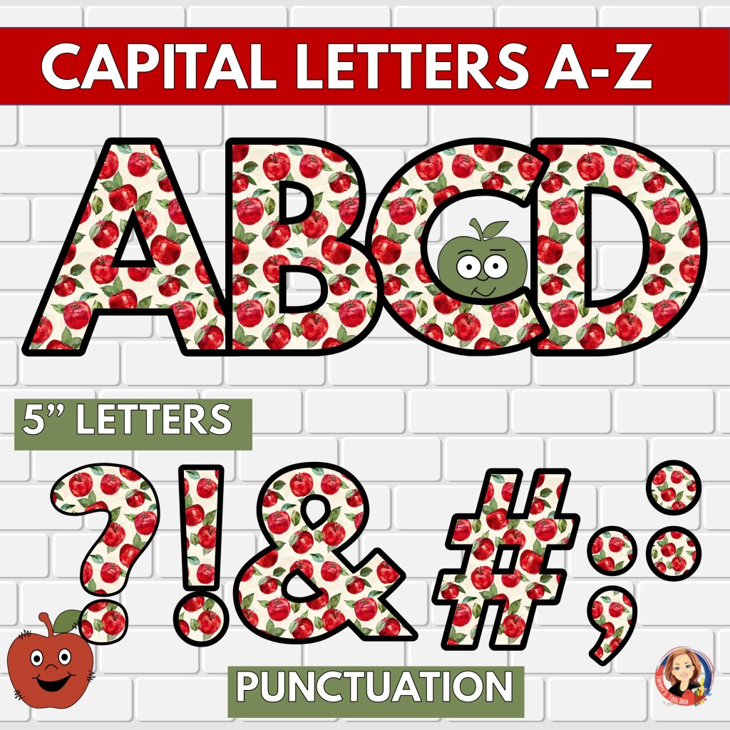 Apples Fall Bulletin Board Kit and Classroom Decor with Apple Craft ...