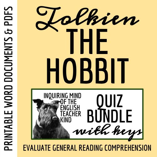The Hobbit Quiz and Answer Key Bundle for High School - Made By Teachers