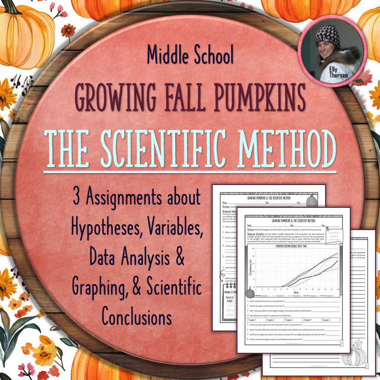 Scientific Method Worksheet Activity Growing Fall Pumpkins Variables & Graphing